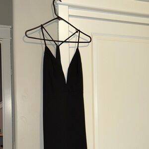 Lulu's Black Backless Dress